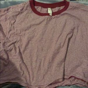 Cropped Xl stripped tee
